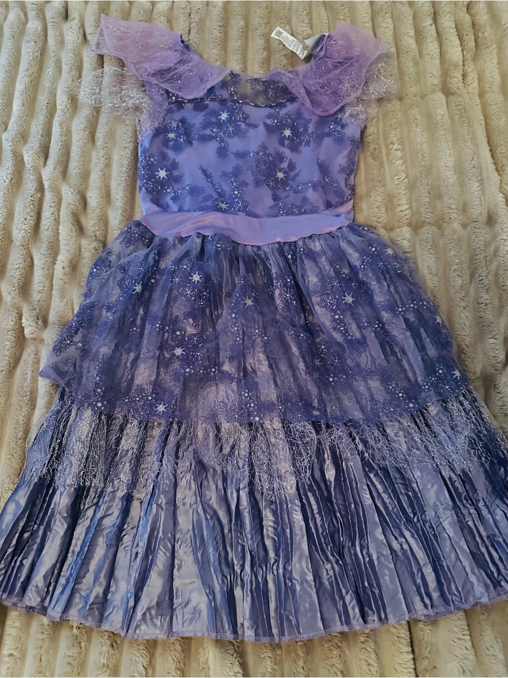 Lilac Starry Tulle Costume Dress for Kids-Descendants